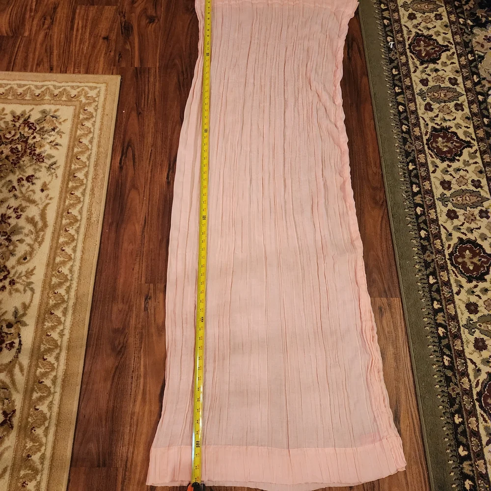 Opalhouse Blush Pink Crinkled Curtain 4 Panals. NWT